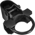 Black Chain Link Fence 2-3/8' x 1-5/8' or 1-7/8' Bulldog Commercial Duty Gate Hinge - Powder Coated - Pressed Steel - CASE Qty 10