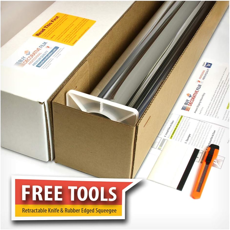 BDF S35 Window Film High Heat Rejection Reflective Silver 35 (Medium) - 36in X 50ft