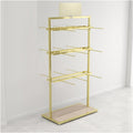 Underwear Display Stands,Freestanding Clothing Store Boutiques Retail Lingerie Garment Rack,Metals Lingerie Stand Shelves,for Socks Bra Panties(Color 3,100 X 40 X 135cm)