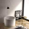 HEATGENE 41' Acrylic Freestanding Bathtub Contemporary Soaking Tub Easy to Install UPC Certified Chrome Drain & Overflow Assembly Included