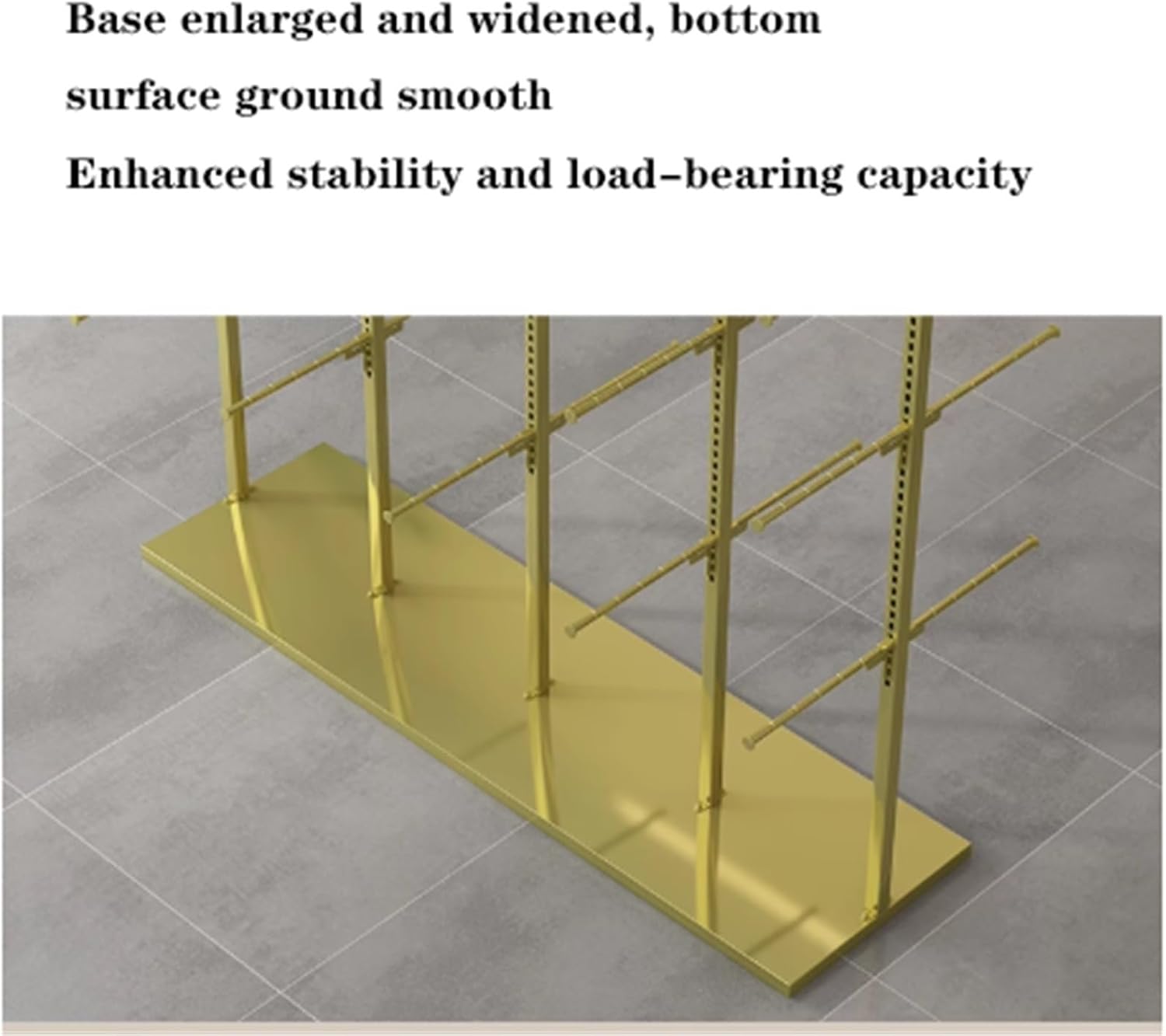 3 Layer Underwear Display Stands, Metals, Clothing Store Boutiques Retail Lingerie Garment Rack, Commercial Shelves Clothes Rod, for Socks Bra Panties Scarves(Gold,100 * 40 * 130cm)