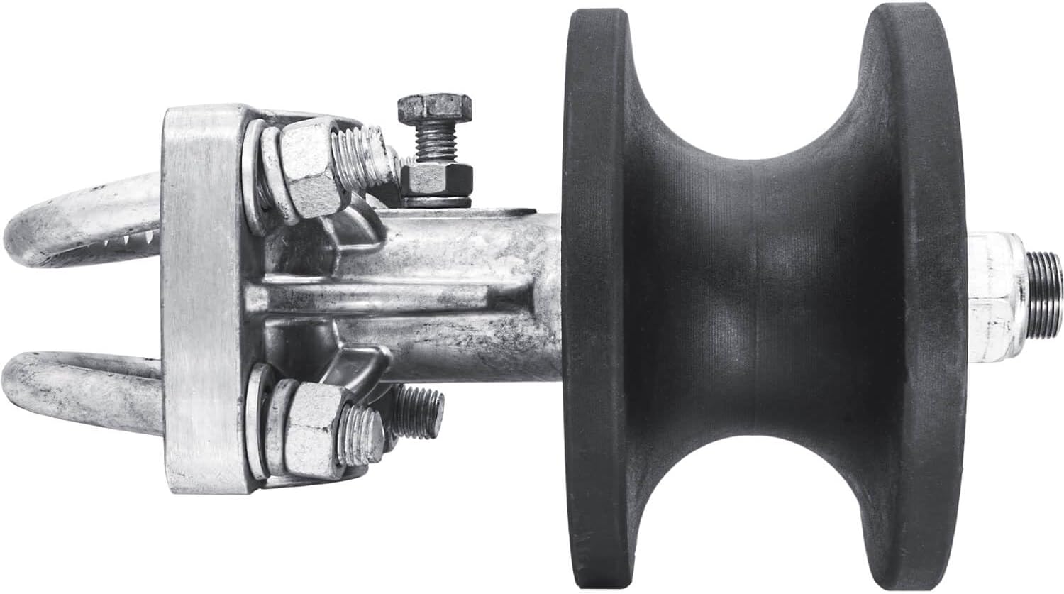 Cantilevered Gate Rollers, Cantilevered Rollers, Rolling Cantilever, Slide Gate Roller Hardware, for 3' Post, 2-3/8' Chain Link Fence Gate Frame - Nylon Roller