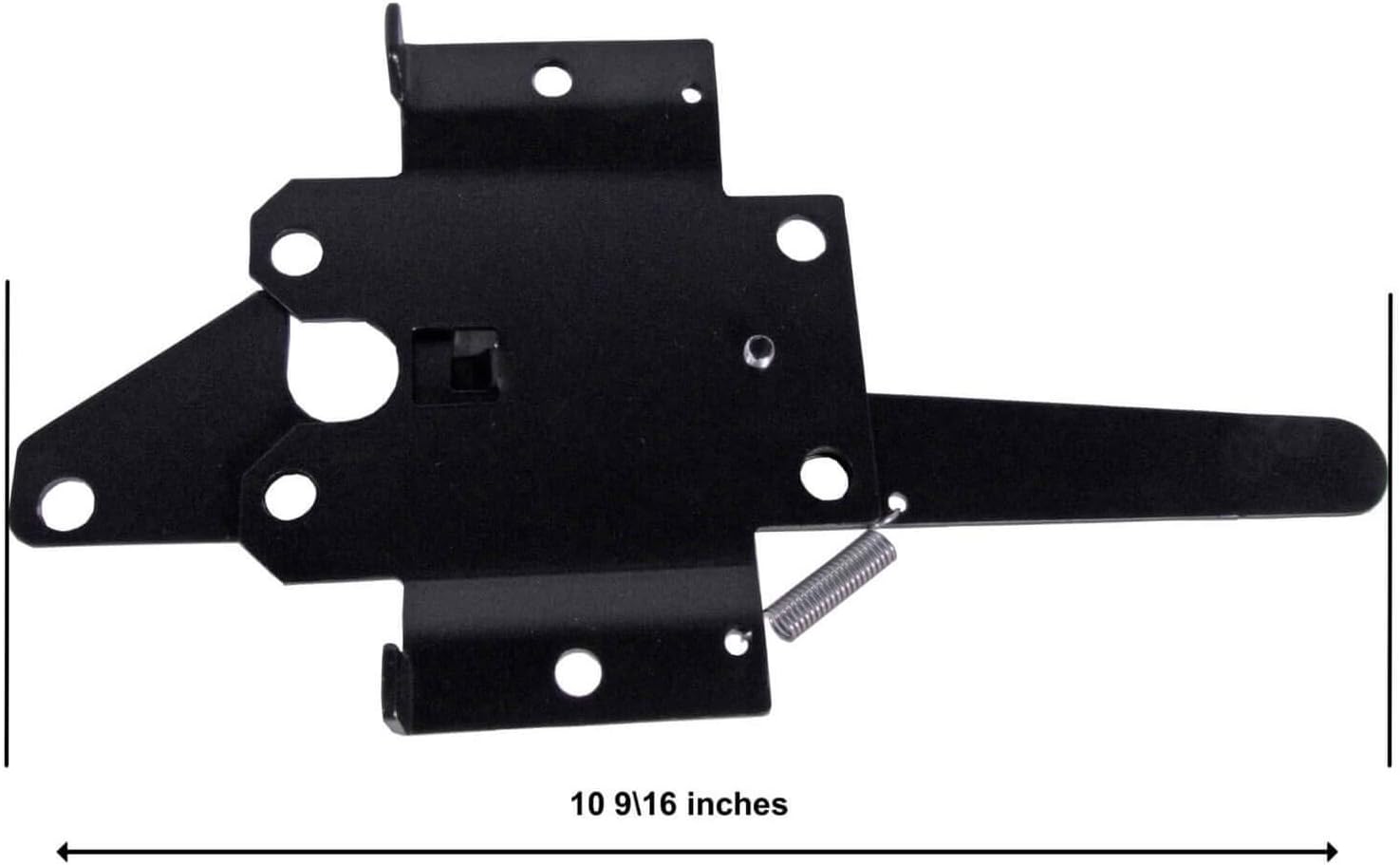 Black Western Style Wood Fence, Single Gate Kit, 8' Strap Gate Hinges, Gate Latch Opens from Both Sides - CASE Qty 6