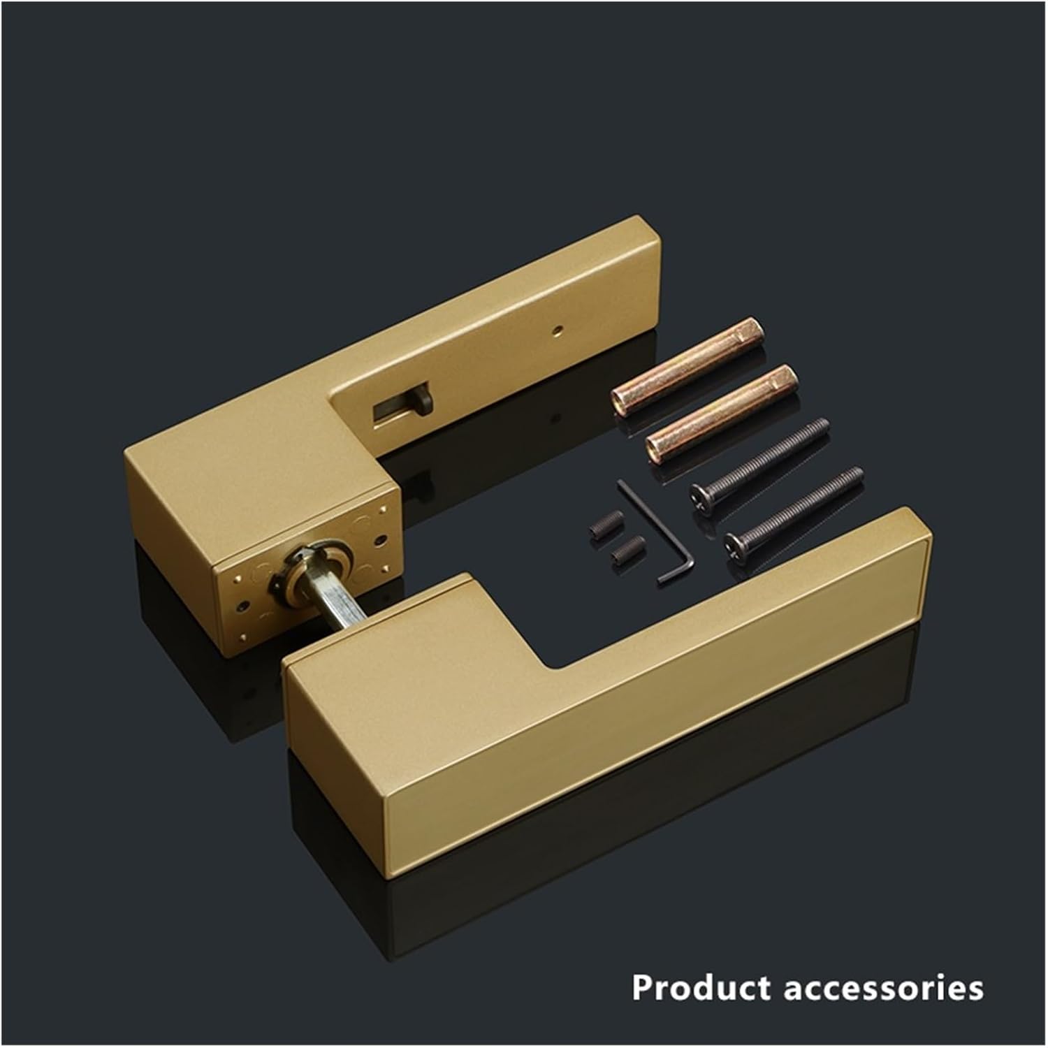 Room Door Lock Indoor Magnetic Mute Ecological Wooden Bedroom Toilet Household Handle(Desktop Clip)
