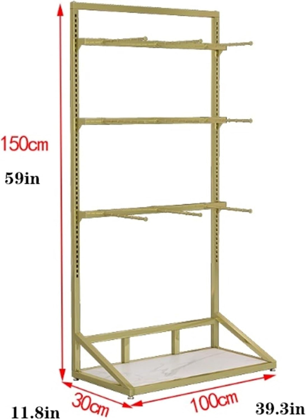 Lingerie Garment Rack, Underwear Display Stand, Metals, Retail Sock Show shelves, Supermarkets Commercial Clothing Store Shelf, for Bras, Shorts, Hats, 3 Tier(Gold)