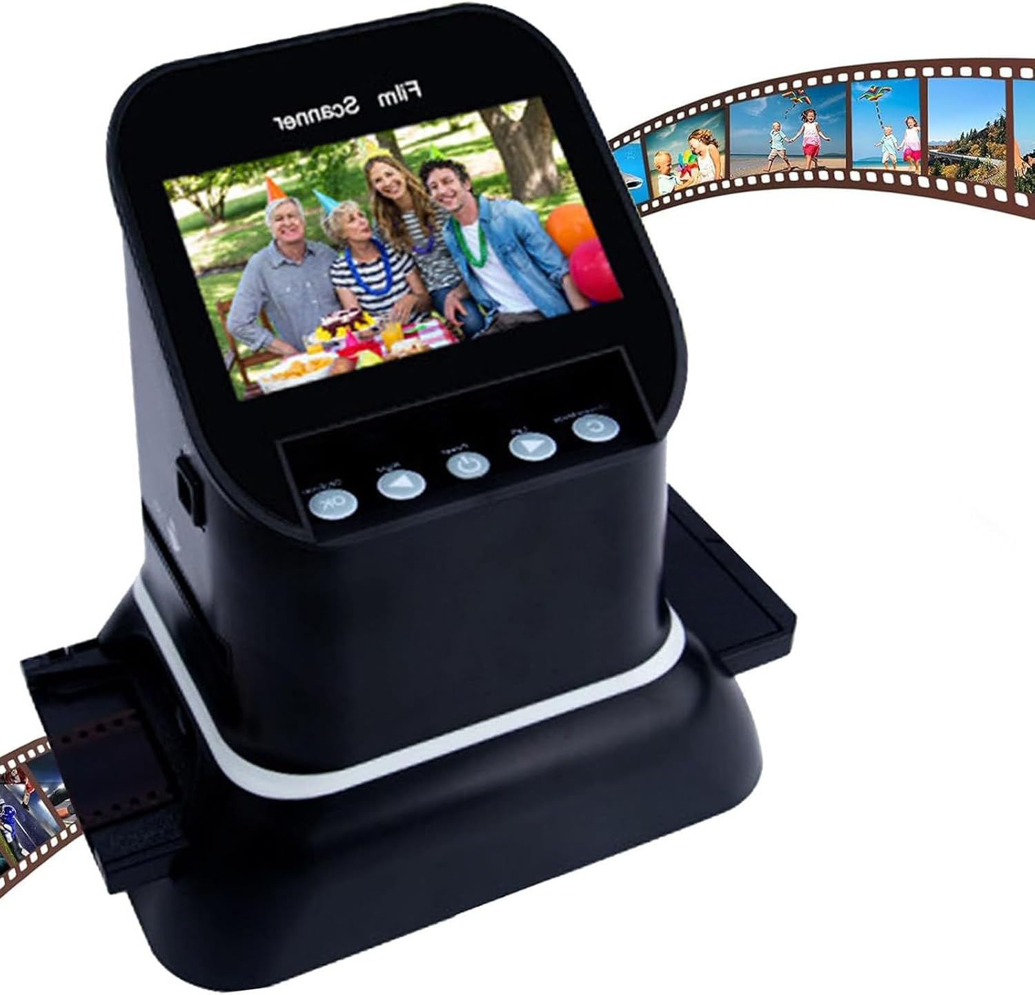 Professional 22MP Film Scanner Slide Scanner with 4.3' LCD, High Resolution Film to Digital Converter for 35mm 120 126 127 135 Negatives & Slides