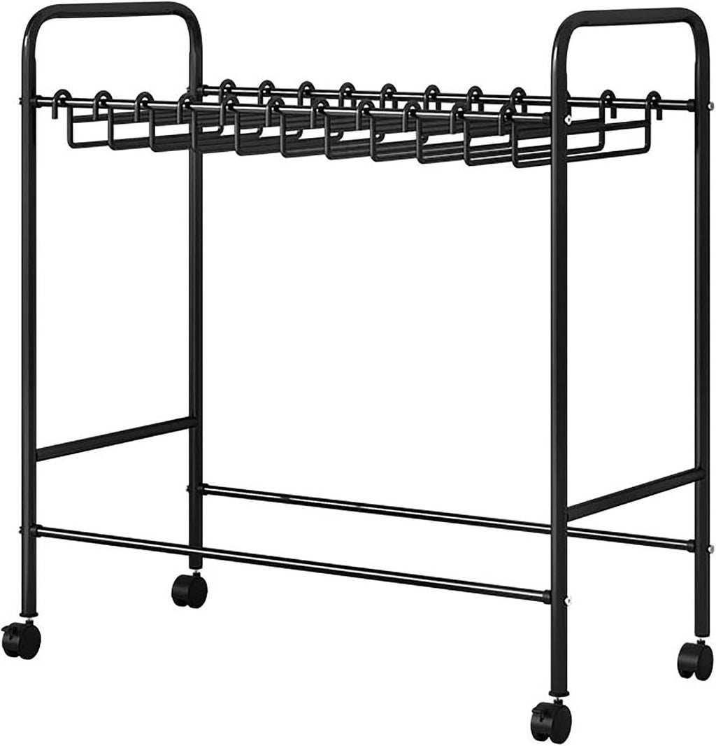 Metal Pants Rack on Wheels - Space-Saving Floor Standing Trousers Organizer & Closet Shelf for Easy Mobility and Efficient Storage Solutions