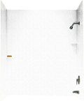 Swan SS00603.035 30-in L x 60-in W x 60-in H Solid Surface Bathtub Wall Kit, Arctic Granite