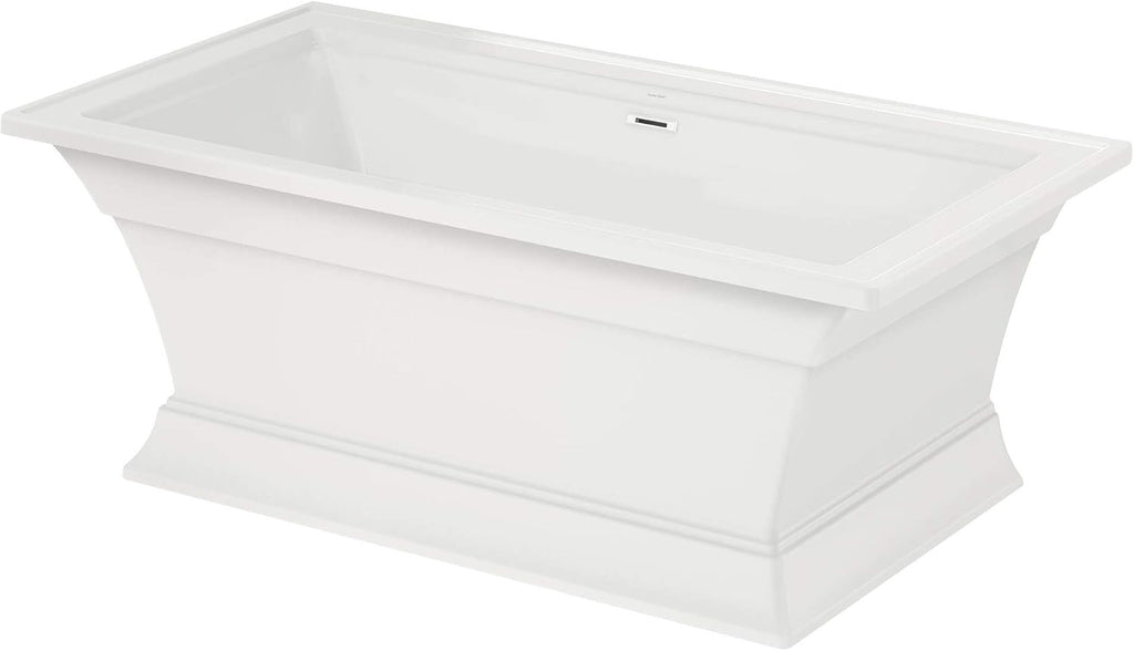 American Standard 2546004.020 Town Square S 68 in. Acrylic Freestanding Soaker Bathtub, White