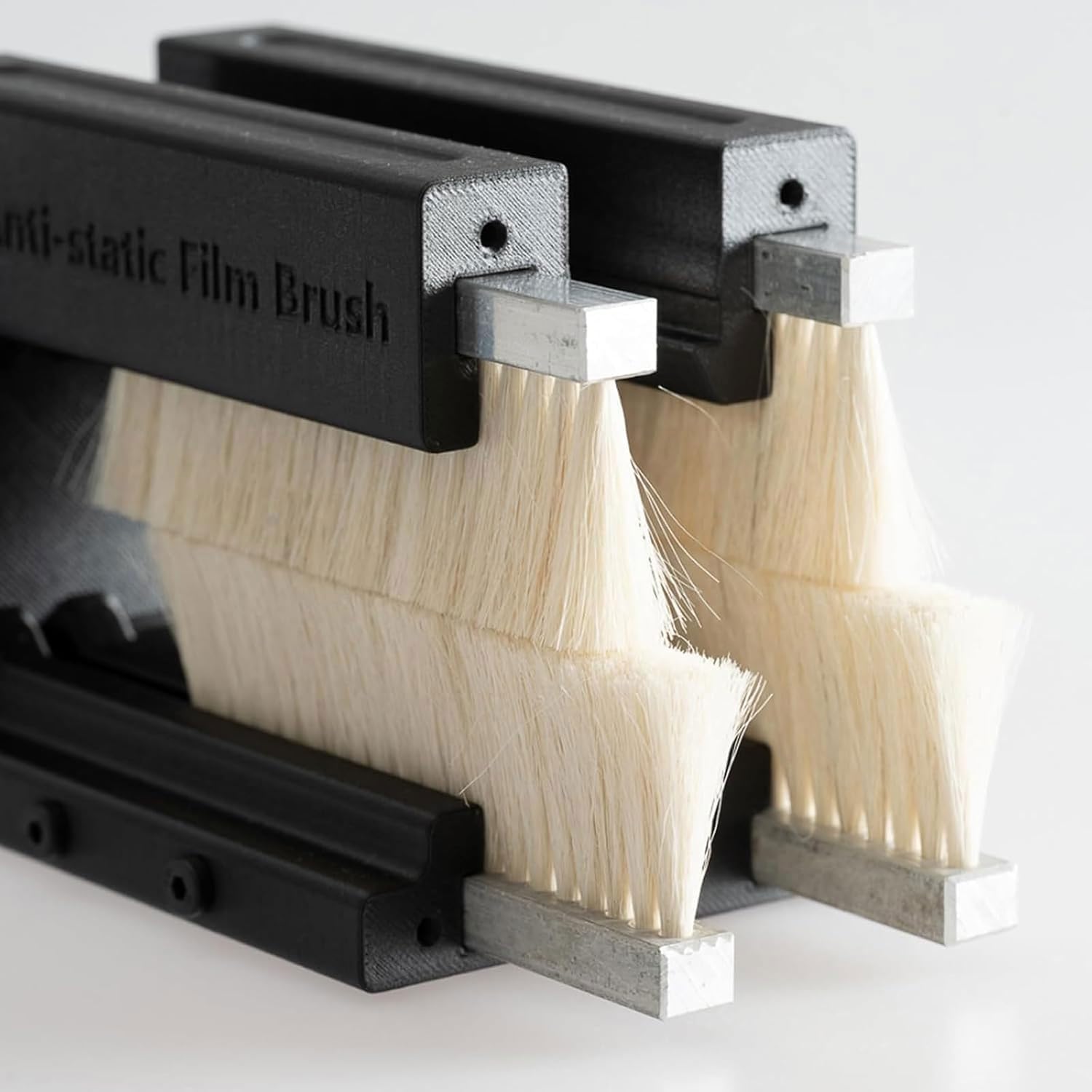 Antistatic Membrane Brush, Electric Film Anti-Static Dust Collector, with Brush Module, 15cm Ion Anti-Static Bar, Negative Film Dust Removal Kit, Removable & Easy To Clean, for 135, 120, 4x5 Films