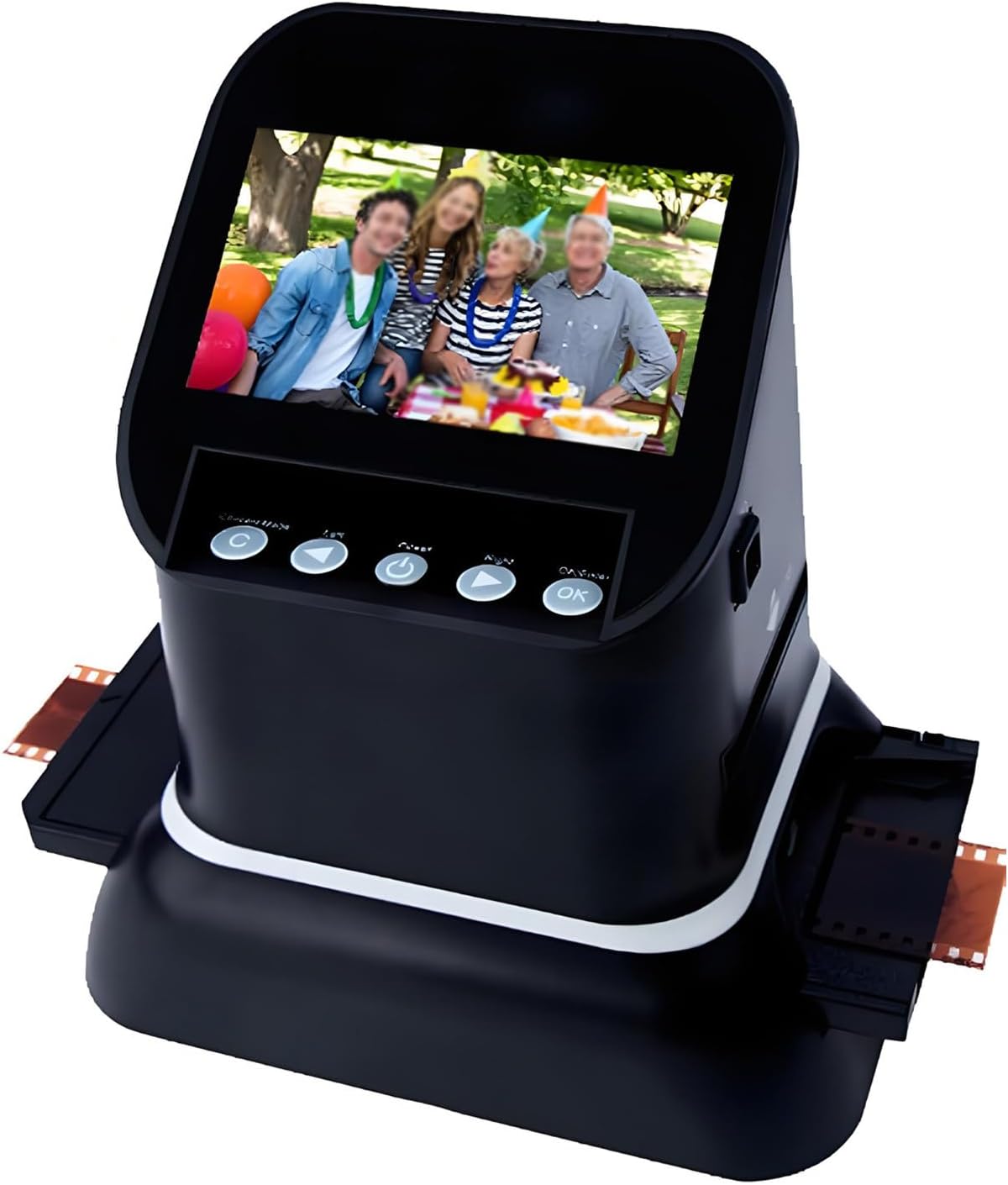 Digital Film Scanner,4.3' Digital Slide Scanner,22 Million Pixels Film Scanners,Supports 5 Specifications 120 Films,Convert 35mm,135,126,127 Negative & Slides Digitals JPEG