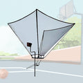 Basketball Hoop Outdoor Net Catcher Return System, 180° Rotatable Basketball Rebounder for Court Inside Training Camp, Shooting Practice Attachment Easy to Set Up