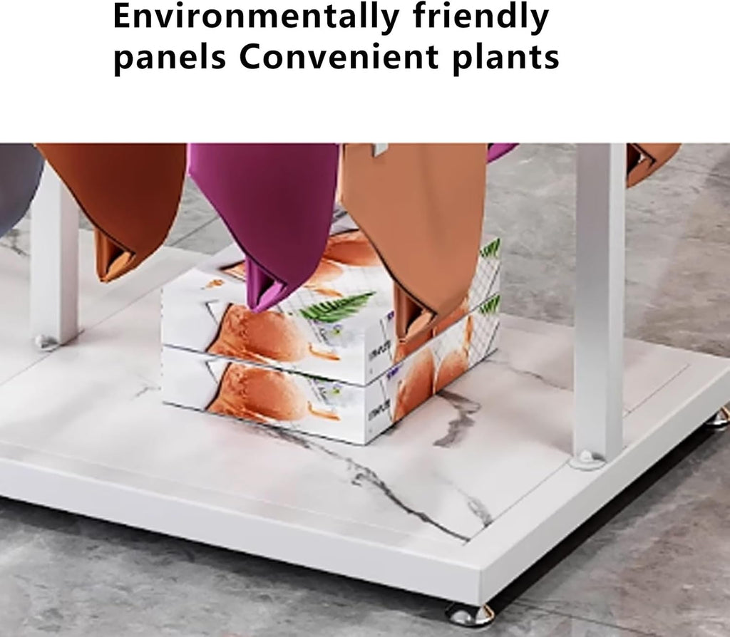 Floor Standing Organizer for Mall Retail Stores,Freestanding Underwear Panty Rack for Underwear Bra Shorts Jewelry Necklaces(Silver)