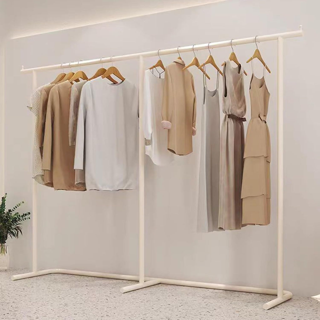 Single Arm Clothes Rack,Freestanding Garment Heavy Duty,Large Load Capacity for Retail And Home Storage(180x160cm)