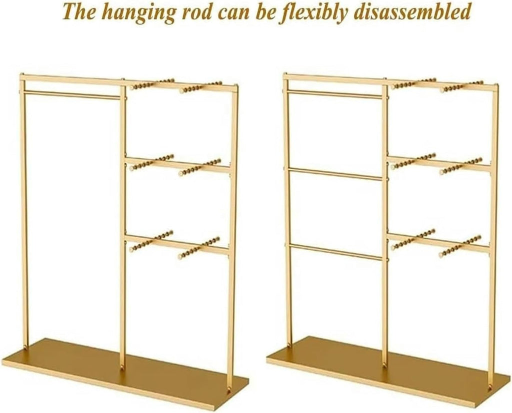 Commercial Clothes Rail Garment Rack, Underwear Display Stands, Freestanding Lingerie Organizer Clothing Store Boutiques Retail Shelves for Socks Bra Panties Scarves Storage