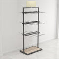 Underwear Display Stands,Metals Lingerie Stand Shelves,Freestanding Clothing Store Boutiques Retail Lingerie Garment Rack,for Panties Socks Bra(Color 2,60 X 40 X 135cm)