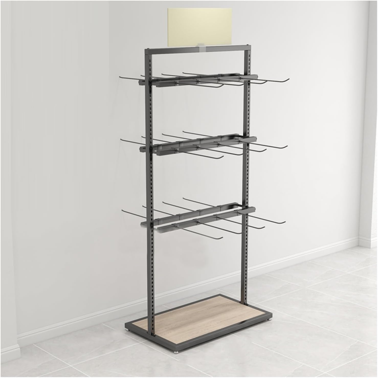 Underwear Display Stands,Metals Lingerie Stand Shelves,Freestanding Clothing Store Boutiques Retail Lingerie Garment Rack,for Panties Socks Bra(Color 2,60 X 40 X 135cm)