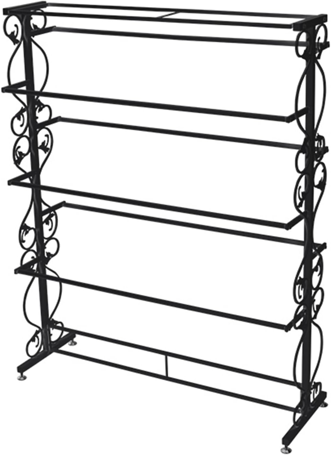 Commercial Grade Free Standing Garment Rack Black 180x40x150CM Versatile Retail Display for Socks Underwear Scarves Shorts Slippers & Accessories Storage Hanger.,Black-100x40x150CM