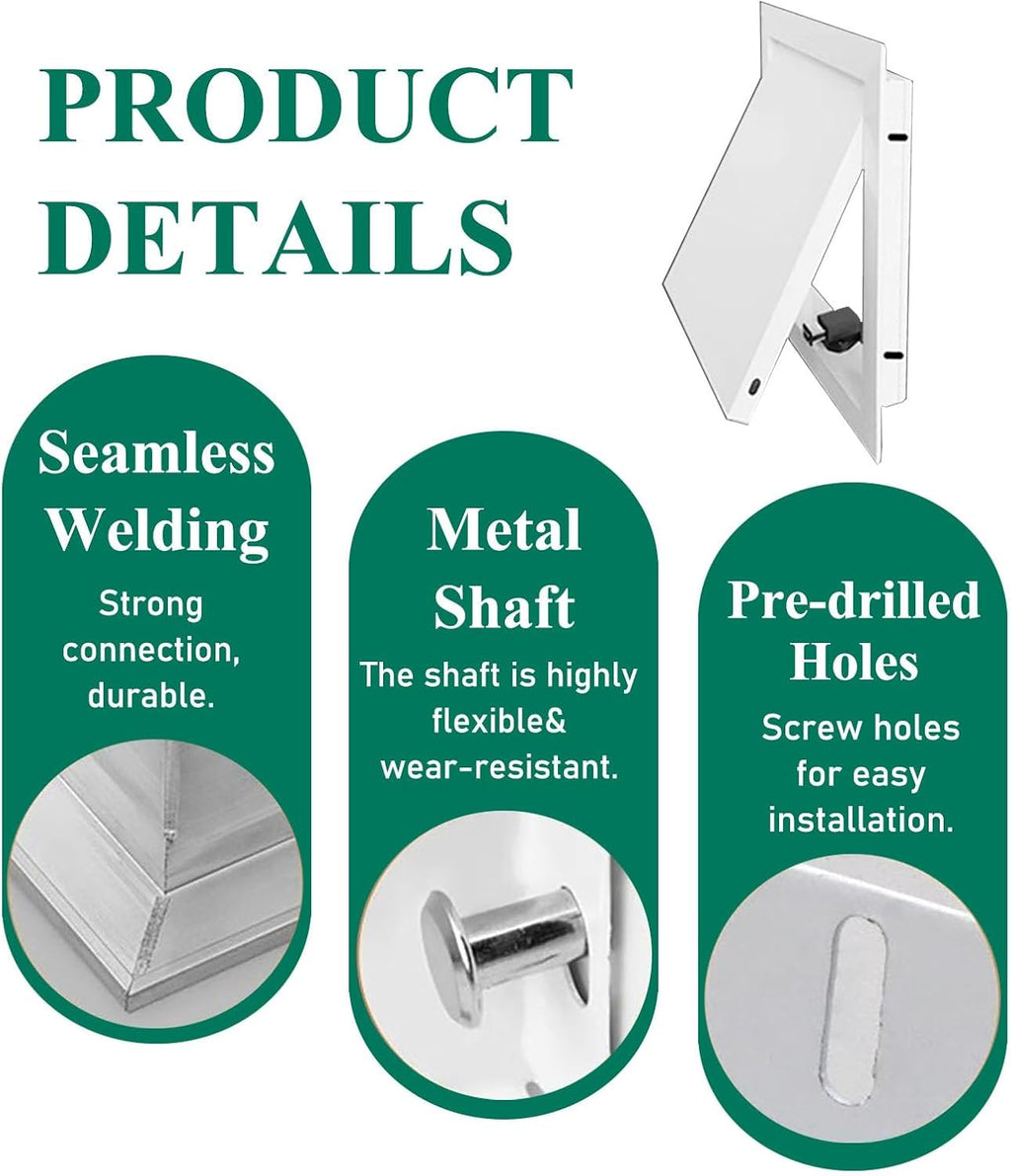 Access Panel Attic Door Access Panel for Drywall, 10x12 12x18 14x16 18x20 12x22 in Plumbing Access Door, Push Latch Service Panel Inspection Hatch(12x20in(30x50cm))