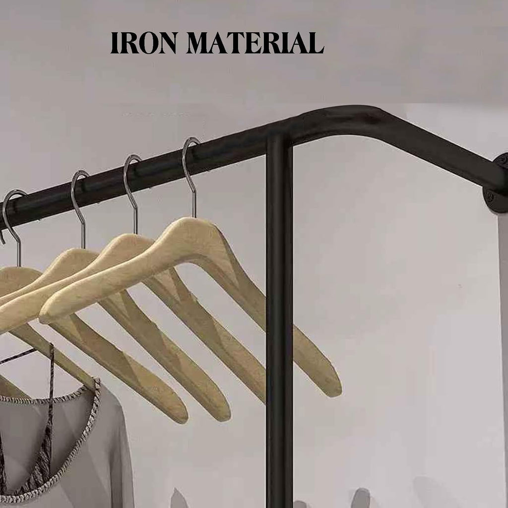Freestanding Garment Rack Heavy Duty,Unique Closet Wardrobe,for Retail Restaurants and Home Storage(200x160cm)
