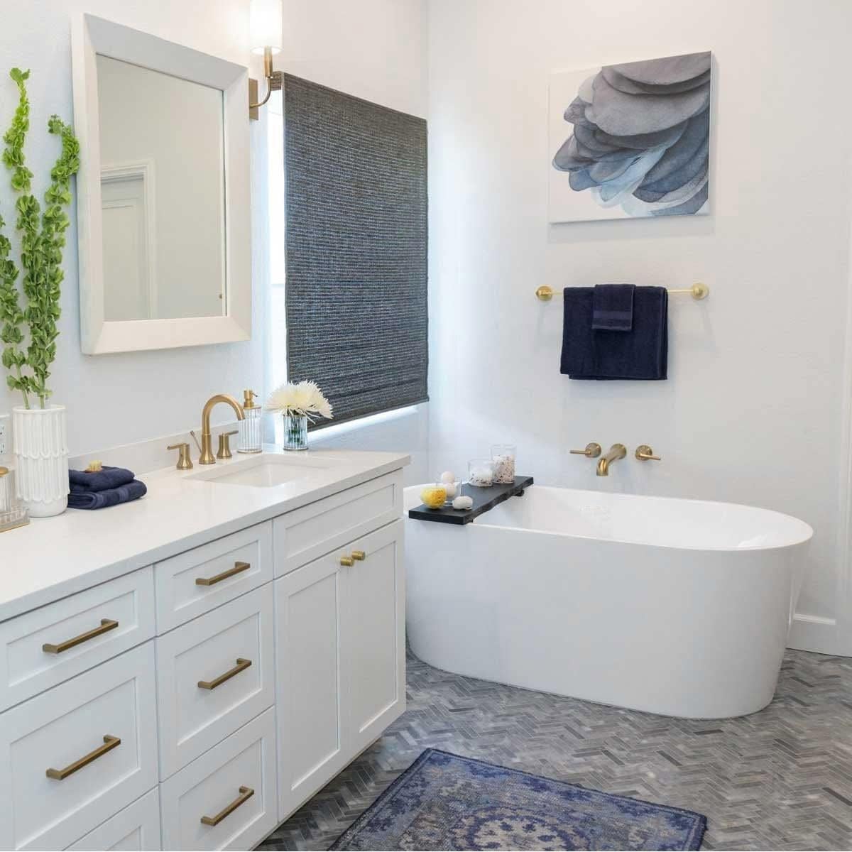 Vintage Tub & Bath Chloe 55 Inch Acrylic Double Ended Freestanding Tub - No Faucet Drillings