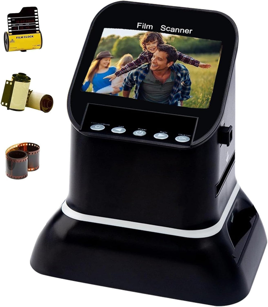 Film Scanner, High Resolution 120 LCD Screen, Converting Negatives and Slides 35 mm, 135, 126, 127 in JPEG Digital, Photo Converter