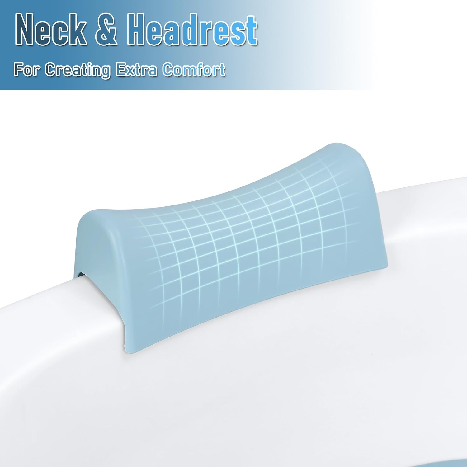 Portable Bathtub Portable Tub for Adults, 56' Foldable Bathtub for Adults Free Standing Tub for Shower, Ice Bath, Sitz Bath, Freestanding Bathtubs with Neck Pillow Blue