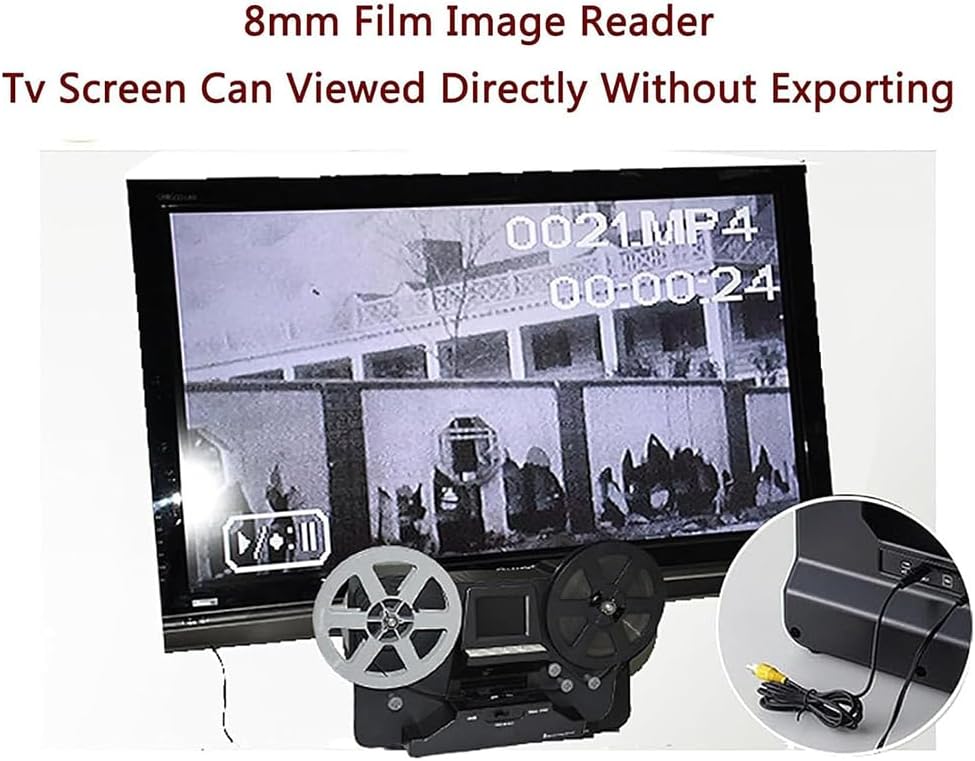 Digital Film & Slide Scanner, 8Mm and Super 8 Film Digitizer Converter, Digital Negatives Film and Digitizer, Scanner Converts Film Frame