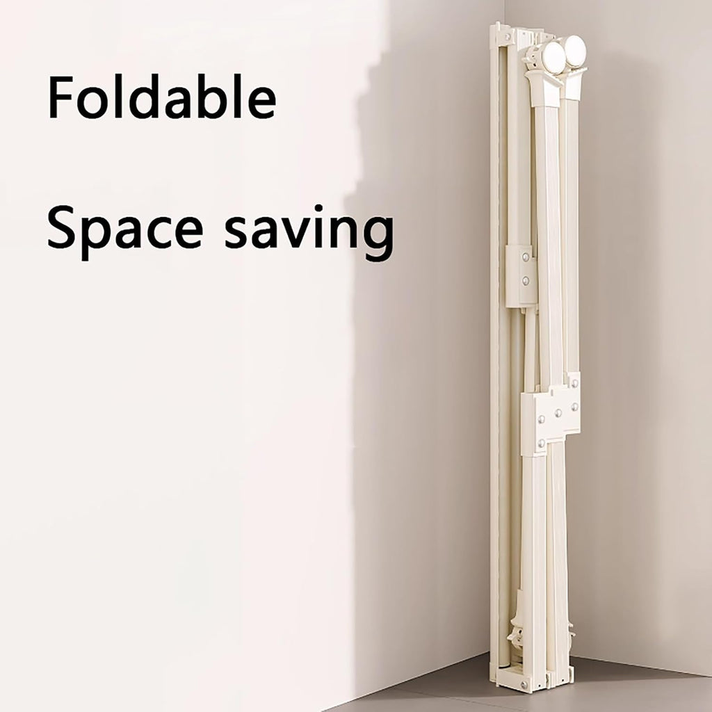 X-Shaped Drying Rack Collapsible,Lifting X-Shaped Drying Rack,Portable Rolling Garment Rack On Wheels,for Hanging Clothes with Sturdy Wheels and Shelves