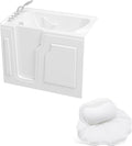 FerdY Floridian 55' x 33' Walk-in Bathtub with Left-Side Door Opening and Quick Fill and Drain System& Bath Pillow for Bathtub,Thick Tub Pillows, Ergonomic Head Neck and Back Support
