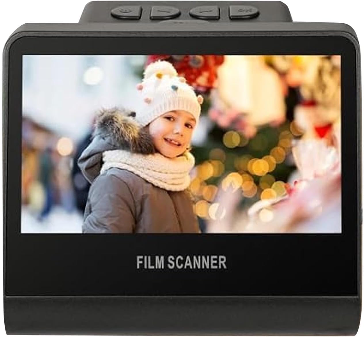 Yoidesu Film Scanner Digital 22MP with 5 Inch LCD Screen, Digital Film Scanner 16GB Memory, Slide Convert Negatives Monochrome to JPEG