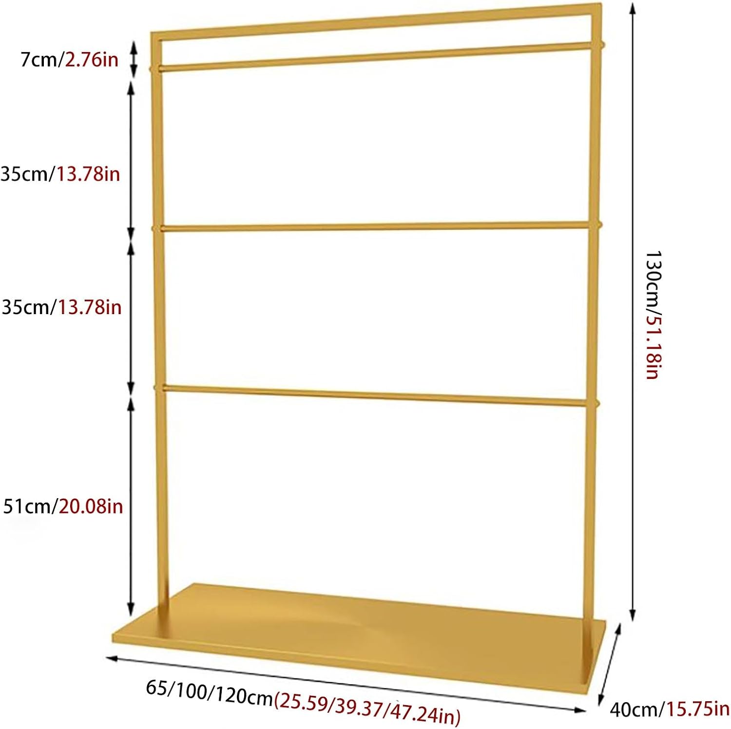 Organizer Holder Household Shorts Rack Stand, 3 Tier Underwear Display Stands, Freestanding Clothing Store Boutiques Retail Lingerie Garment Rack, Commercial Shelves for Socks Bra Panties Scarves Stor