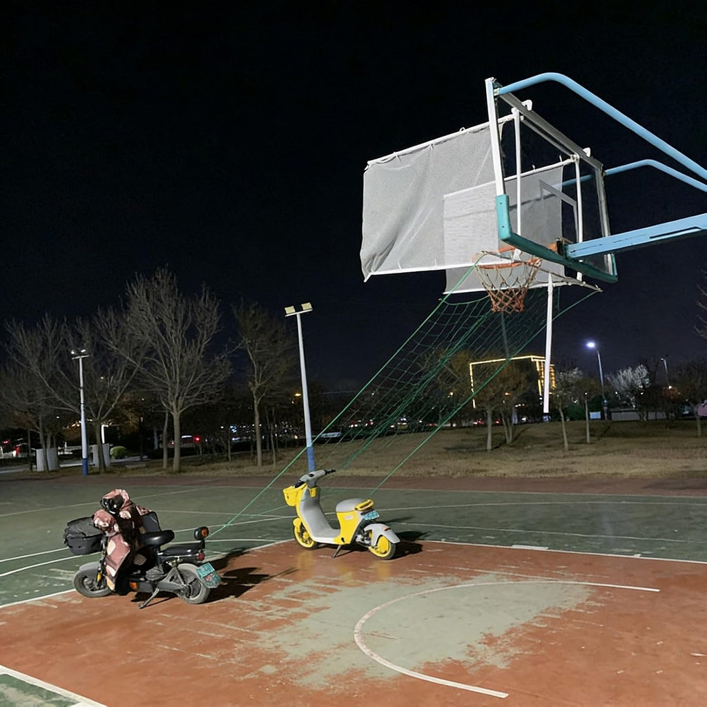 Basketball Rebounder, Basketball Return Attachment for Hoops, Basketball Backstop Catch Net for Shooting Practice Hoop Outdoor, Shot Trainer Rebounder Net for Efficient Training
