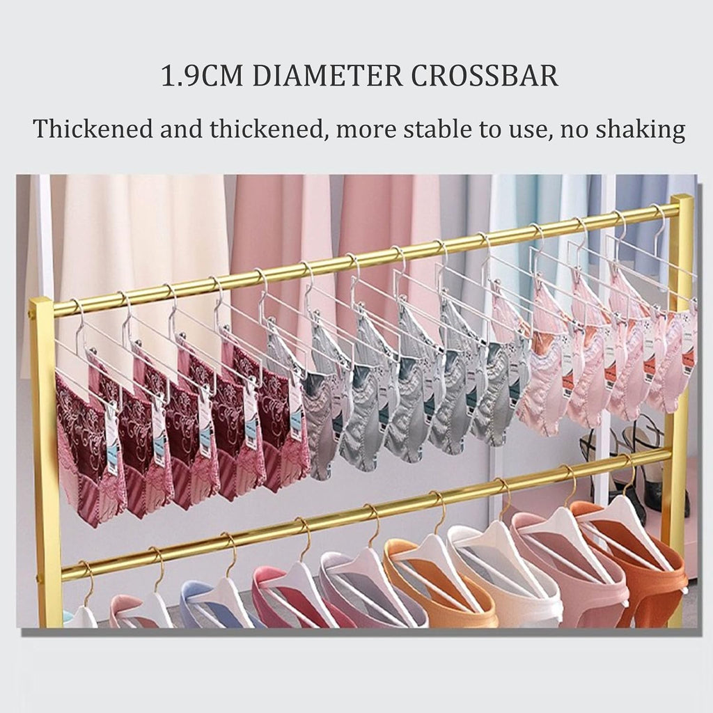Scarf Display Rack,Freestanding Underwear Rack Clothing Store Scarf Storage Organizer Rack, Retail Store Panty Shorts Bra Hijab Silk Shawl Display Stand with Wh，Silvery Length 60CM