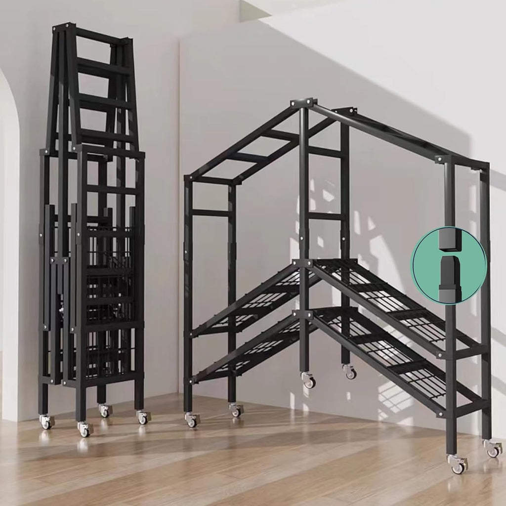 Heavy Duty Rolling Covered Metal Garment Rack with Lockable Wheels and Door, Load 2000lbs, Portable Closets for Hanging Clothes, Large Capacity 360°Enclosed Clothing Racks (105cm/41.3in)