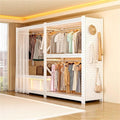 Foldable Portable Closets, Clothes Rack With Cover, Heavy Duty Portable Closet, Portable Closet Rack,Freestanding Coat Storage Armoire, For Bedrooms