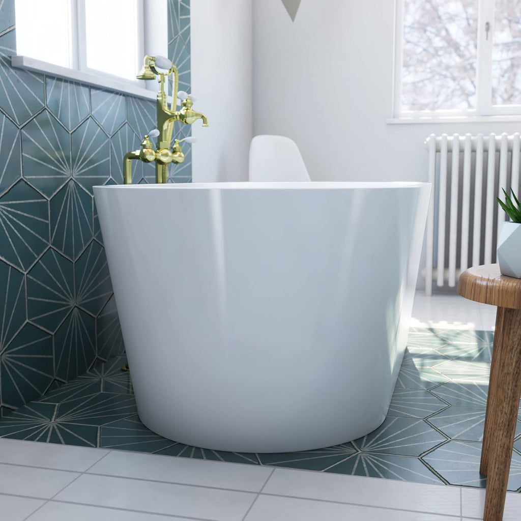 DreamLine Havana 67 in. L x 23 in. H Acrylic Freestanding Bathtub