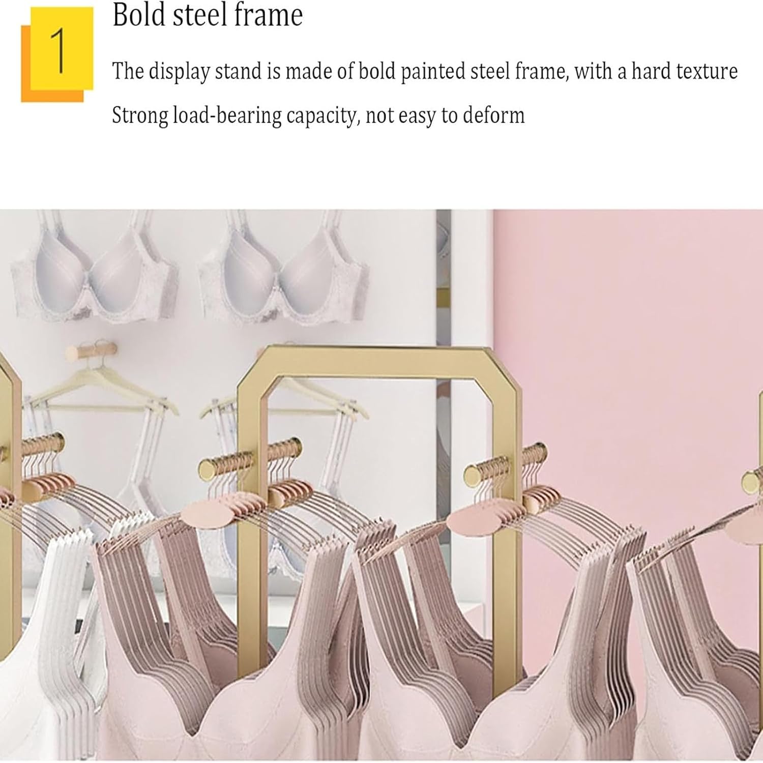 Clothing Store Garment Rack Boutique Lingerie Stand,3-layer Nakajima Rack Bra Shorts Display Storage Rack, Keyring Toys Show Jewelry,swimsuit Beachwear Hanger Garment Organizer For Mall Exhibition