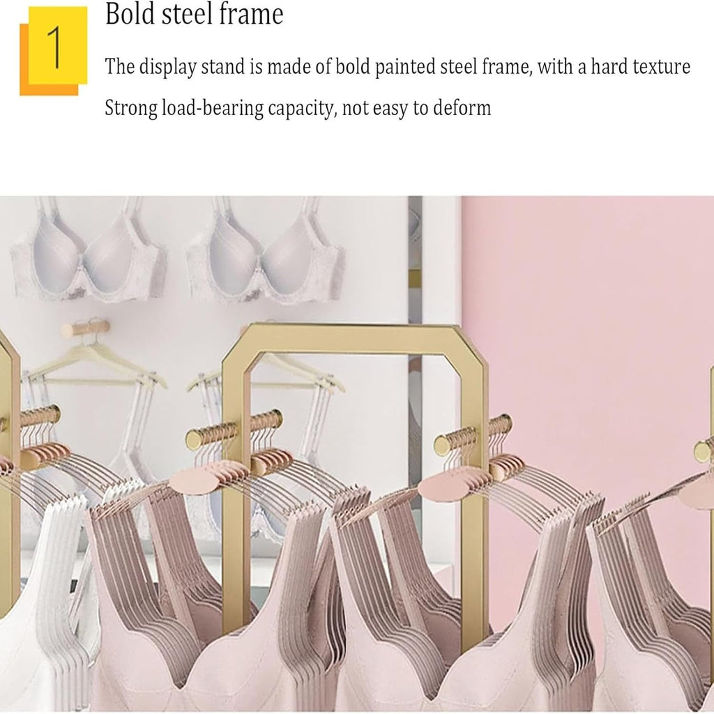 Clothing Store Garment Rack Boutique Lingerie Stand,3-layer Nakajima Rack Bra Shorts Display Storage Rack, Keyring Toys Show Jewelry,swimsuit Beachwear Hanger Garment Organizer For Mall Exhibition