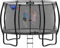 LeJump 14FT 12FT 10FT Springless Outdoor Trampoline with Net, ASTM Approved Backyard Big Trampolines for Kids and Adults