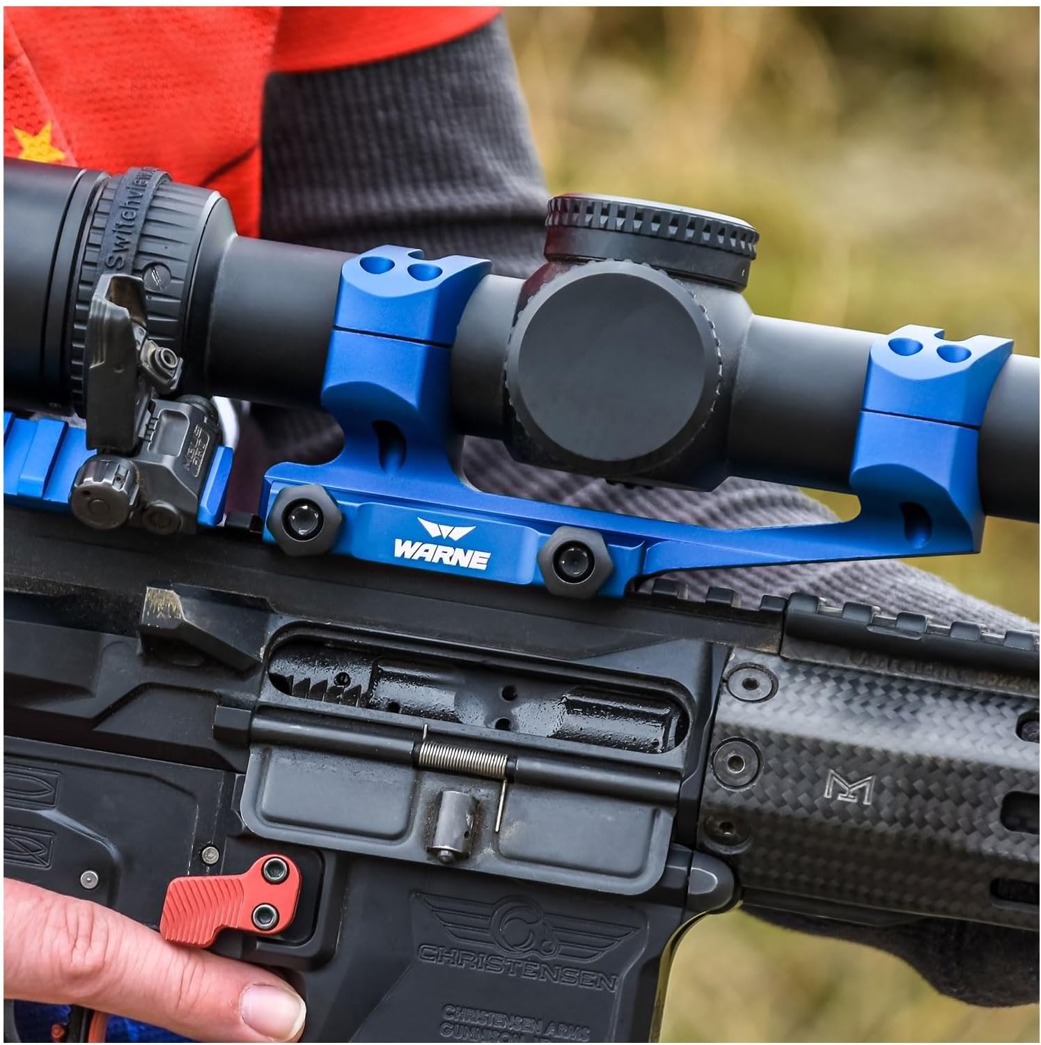 WARNE XSKEL30TW Gen 2, Extended Skeletonized 30mm MSR Mount, 6061 T6 Aluminum, Steel Threaded Inserts, Black | Two-Inch Forward Cantilever, Steel Threaded Inserts, MSR Ideal Height, Fits 34mm Scope Tubes, Lightweight Construction