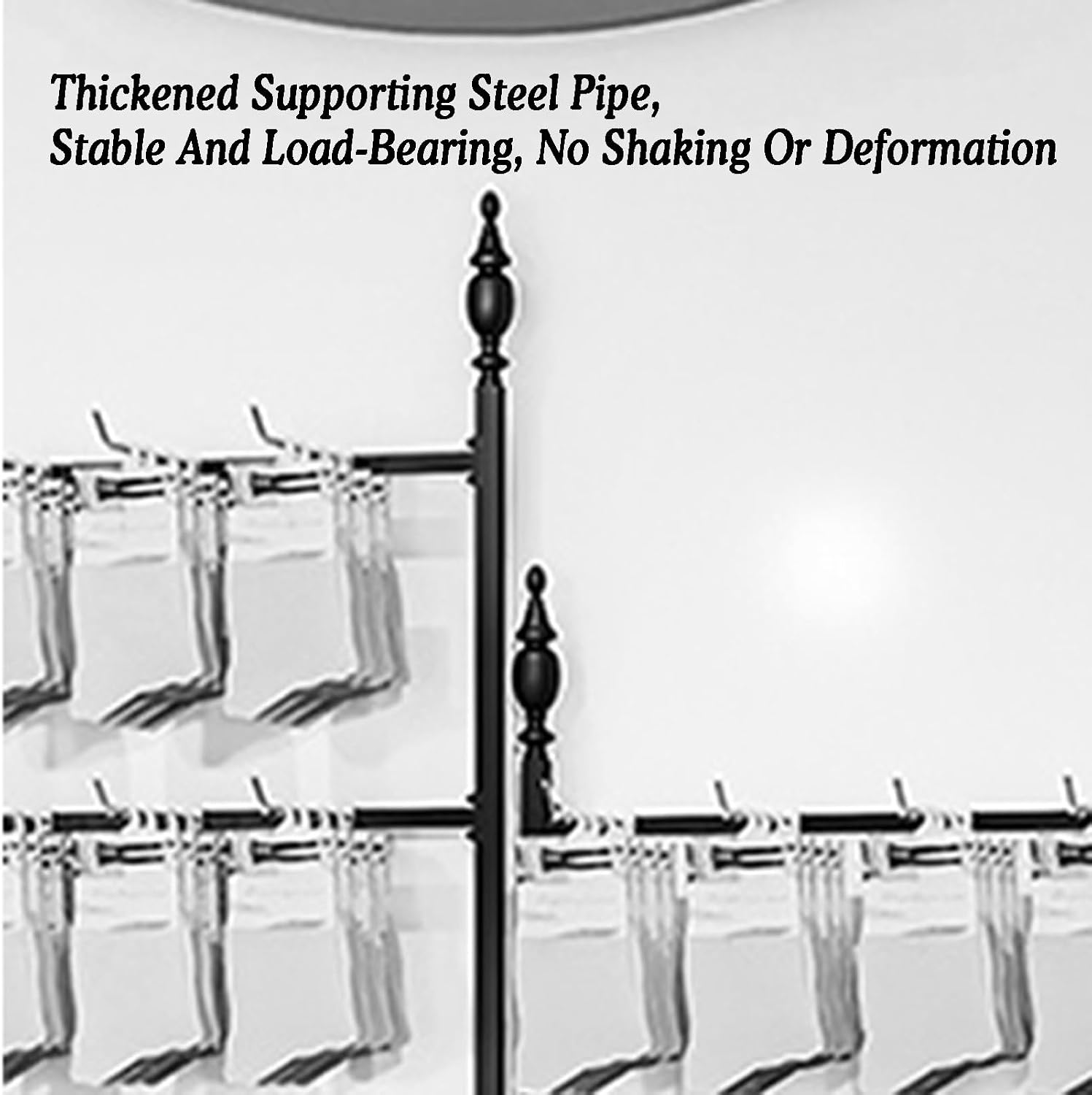 Underwear Display Stands,Freestanding Clothing Store Boutiques Retail Lingerie Garment Rack,Metals Lingerie Stand Shelves,for Panties Socks Bra Shorts(120 X 40 X 155cm) (Gold