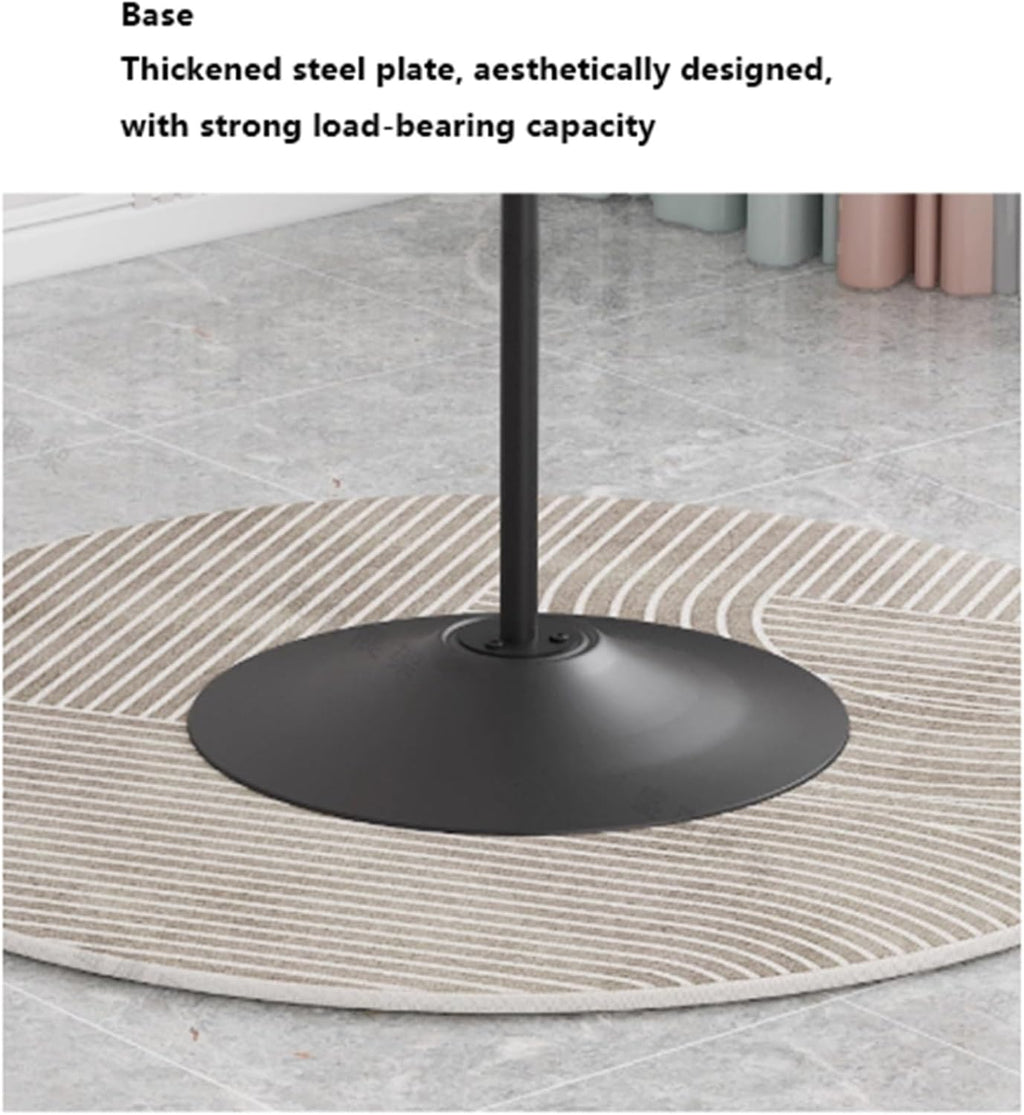 Commercial Round Garment Rack, Metal, 360° Rotating, Freestanding Hanging Clothing Display Stand, Heavy Duty, for Bedrooms, Living Rooms(Black,80 * 135cm)