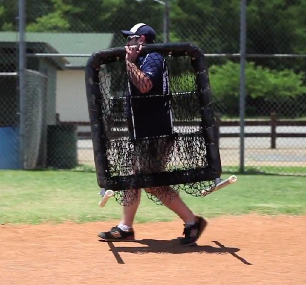 Pitchers Pocket® The Original 9 Hole Pitching Net | Softball & Baseball Pitching Target