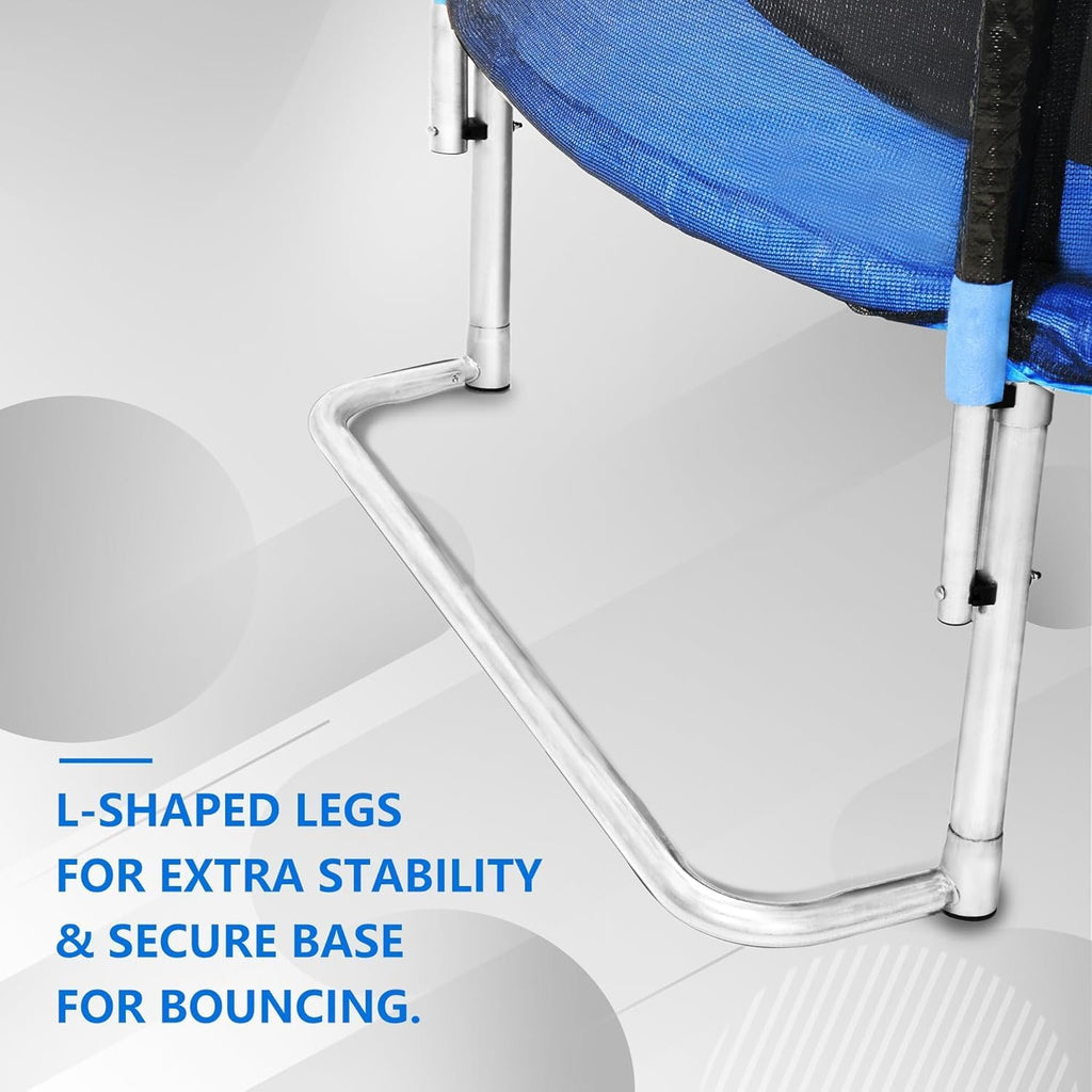 1500LBS 10FT 12FT 14FT 15FT 16FT Trampoline with LED Lights, Sprinkler, Music Speaker and Socks, ASTM Approved Outdoor Trampoline for Kids and Adults, Backyard Trampolines with Net Enclosure