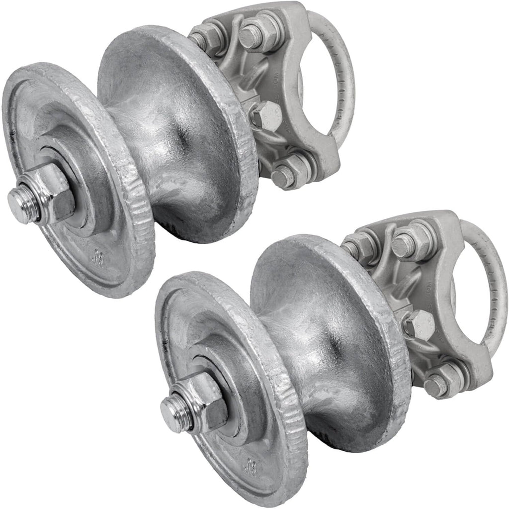 Cantilevered Gate Rollers, Cantilevered Rollers, Rolling Cantilever, Slide Gate Roller Hardware, for 3' Post, 2-3/8' Chain Link Fence Gate Frame - CASE Qty 4
