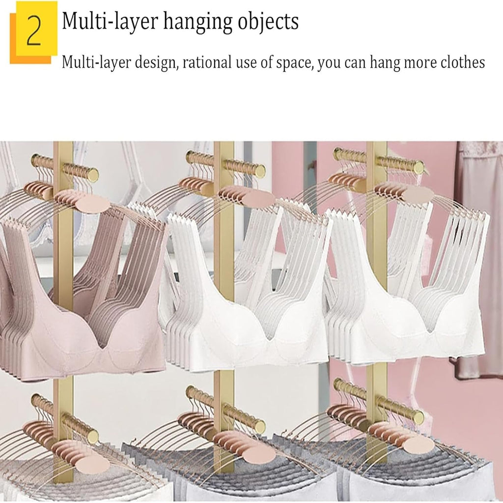 Clothing Store Garment Rack Boutique Lingerie Stand,3-layer Nakajima Rack Bra Shorts Display Storage Rack, Keyring Toys Show Jewelry,swimsuit Beachwear Hanger Garment Organizer For Mall Exhibition