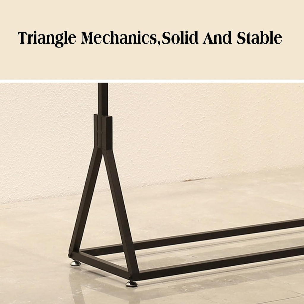 Freestanding Garment Rack Heavy Duty,Clothes for Hanging,for Showcasing Items In Thrift Shops, Boutiques and Retail Stores(100x40x130cm)