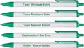 RevMark Personalized Ballpoint Pen, Custom Printed Name, Business or Event Information, Timeless Advertising, USA Made Pens, Promotional Marketing, Smooth Black Ink, Bulk Pack (Green,250 Ct.)