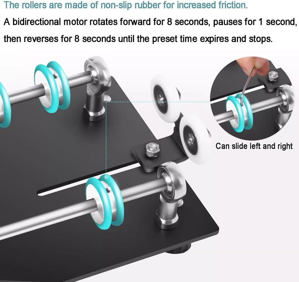 Automatic Film Processor Machine, Electric Design with Auto Rotating Base, 1-30min Timer, 4 Preset Programs for Developing Tanks